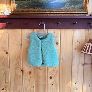 Cozy Green Fleece Vest